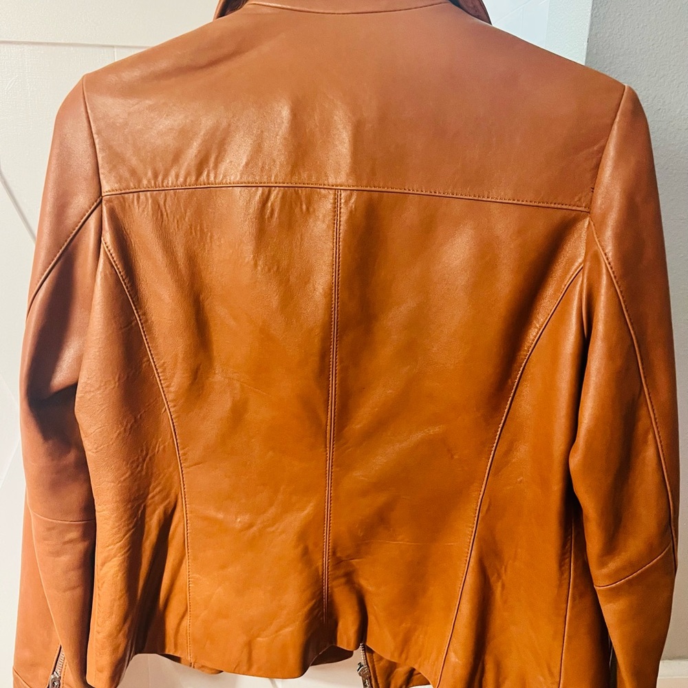 Brown Leather Jacket - Picture 2 of 5